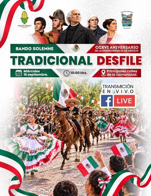 ¡Sigue en VIVO el Gran Desfile Conmemorativo del 16 de Septiembre!